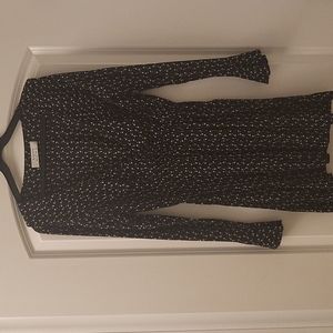 Auguste the label long sleeves frill mini wrap dress